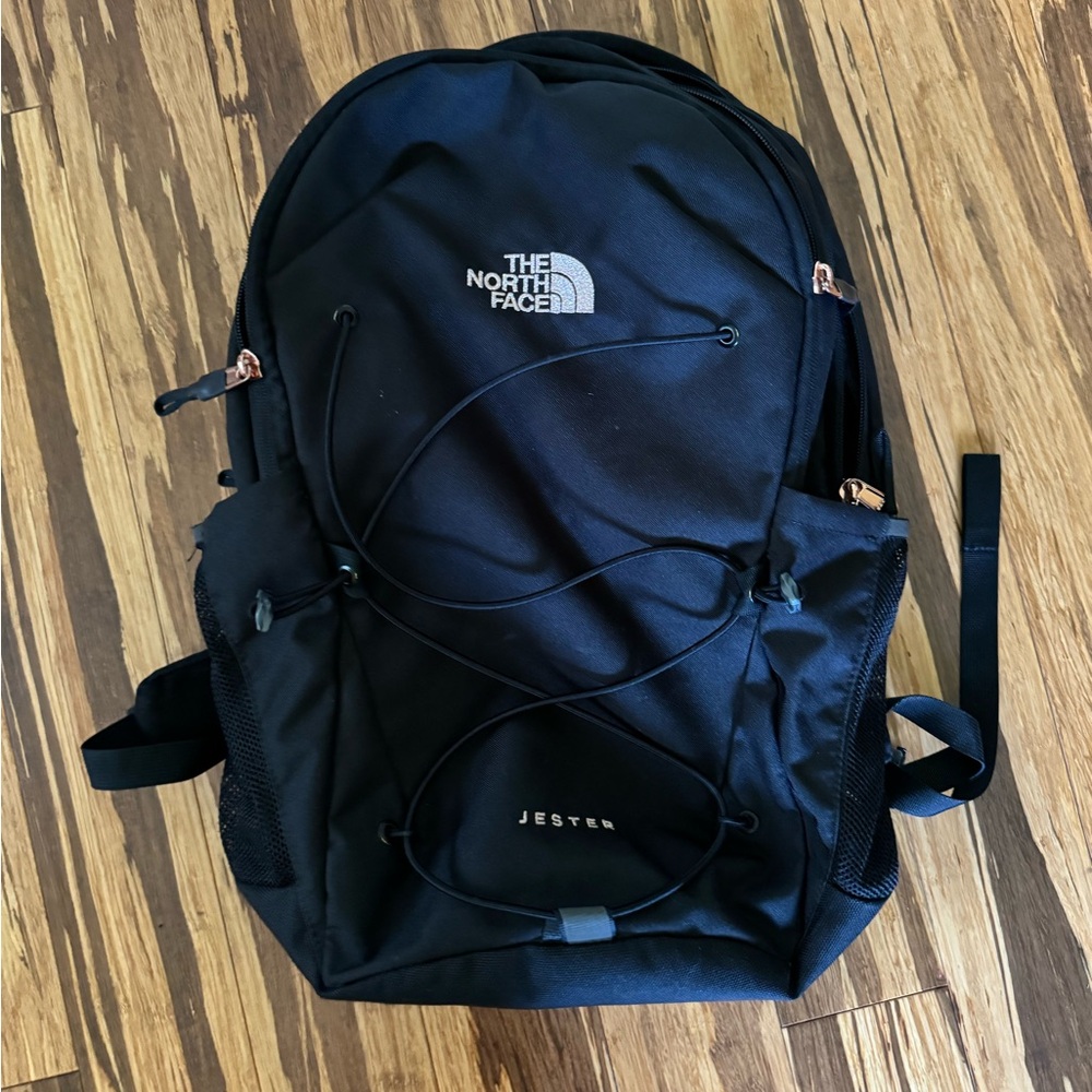 North face Jester black/rose gold backpack